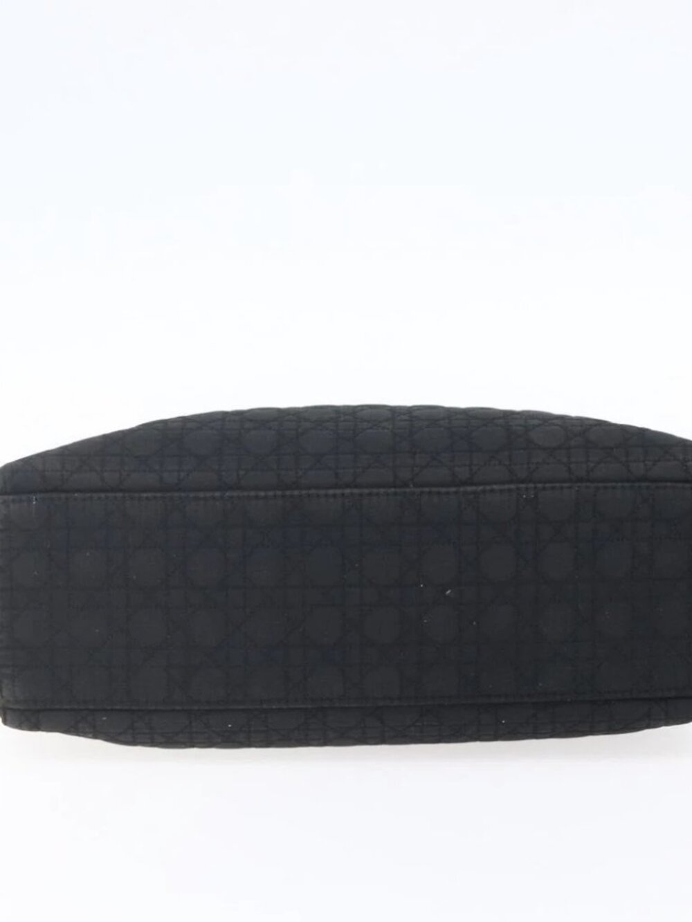 Christian Dior Canage Hand Bag Nylon Black Gold Auth - Picture 6 of 15